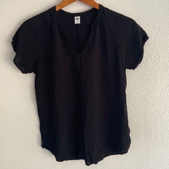 Old navy black top short sleeve size SP - Picture 1 of 5